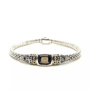 Lagos Caviar Smokey Topaz Station Bracelet